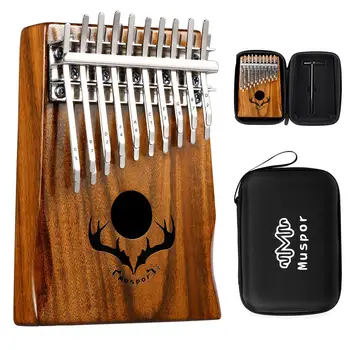 

20 Keys Kalimba Muspor Body Double Layer Professional 20 Tone Kalimba Thumb Piano with Tuning Hammer On For Performance Kalimba