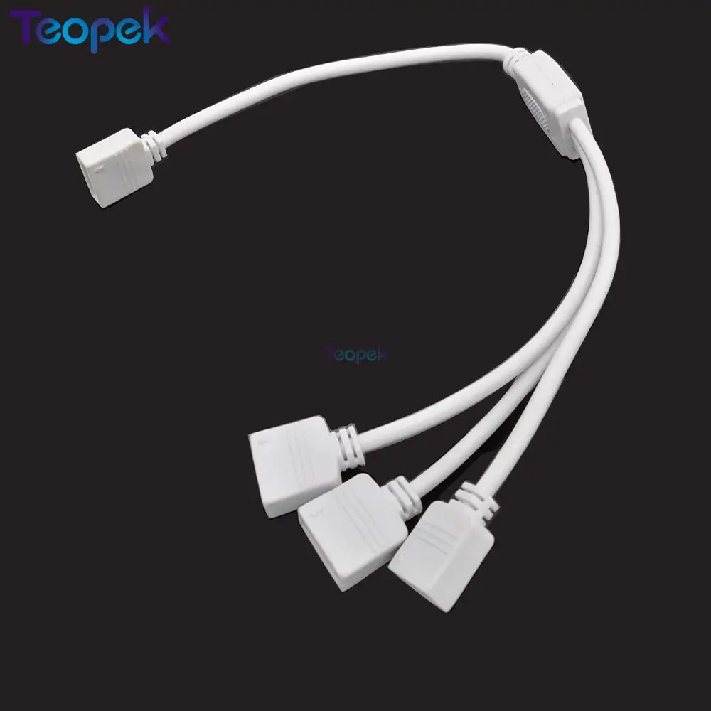

LED Splitter Connector 1 to 2, 1 to 3, 1 to 4 Female Extension Wire Cable 4 Pin RGB 5 Pin RGBW for RGB RGBW led strip