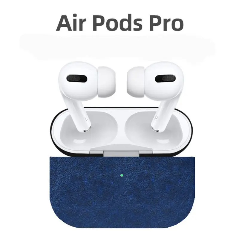 Для AirPods Pro из искусственной кожи чехол EarPod зарядка коробка анти-падение защитный чехол