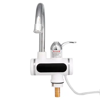 

360 Rotatable LCD Display Instant Hot Water Tap Digital Electric Faucet Tankless Kitchen Instant Hot Faucet Water Heater