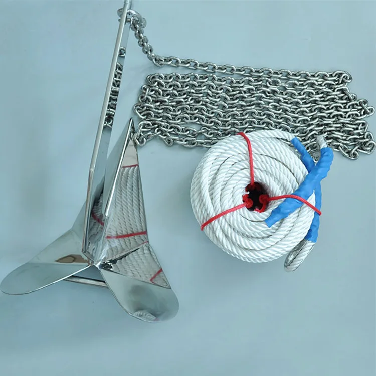 

Manufacturers Direct Supply Factory Processing High Quality Stainless Steel Triangle Anchor Boat Anchor Marine Hardware Yacht Ac
