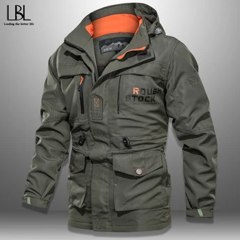 

Autumn Winter Jacket Men Bomber Coat Tactical Jacket Mens Jacket Zipper Coat Windproof Jacket Waterproof Wear-resistant Jacket