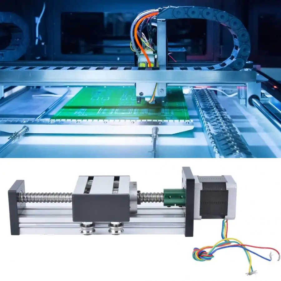 Шариковый винт линейная направляющая с одним валом направляющая сценический ход 300 мм с 57 двигатель линейная рельсовая карета CNC часть