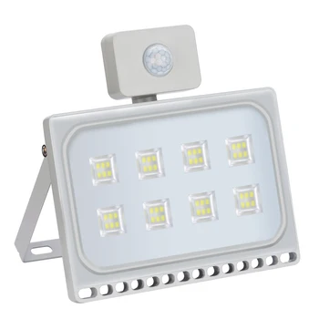 

50W LED Flood Light Ultrathin Cool White with PIR Motion Sensor 110V _WK