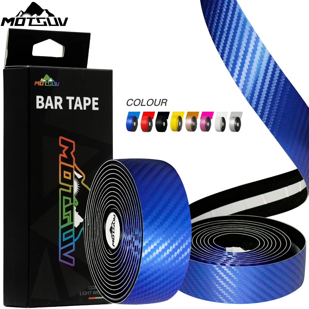 MOTSUV Bike Handlebar Tape Anti-slip Soft PU EVA Cycling Wrap End Plug Bike Accessories 215 cm Length Bicycle Hand Bar Tape bike handlebar tape