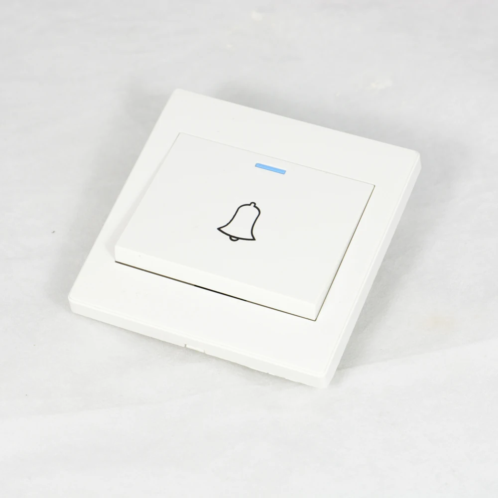 10 PCS Door Bell Button Wired Type 86mm Wall Mounted For House Push To Ring Doorbell Switch Normally Open Signal Press Calling