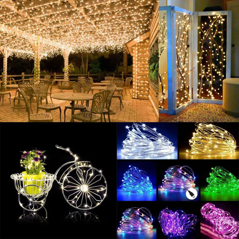 $2.39 10m 50LED 100 LED string light USB power festival atmosphere fairy lights string Christmas wedding party decoration lighting