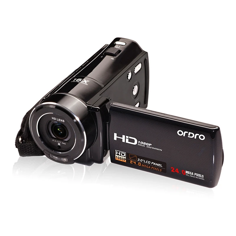 ORDRO HDV-V7PLUS Digital Video Camera HD Wide Angle DV Outdoor Travel Home Video