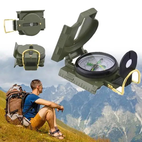 Открытый военный походный кемпинг выживания Lensatic Мини карманный портативный компас