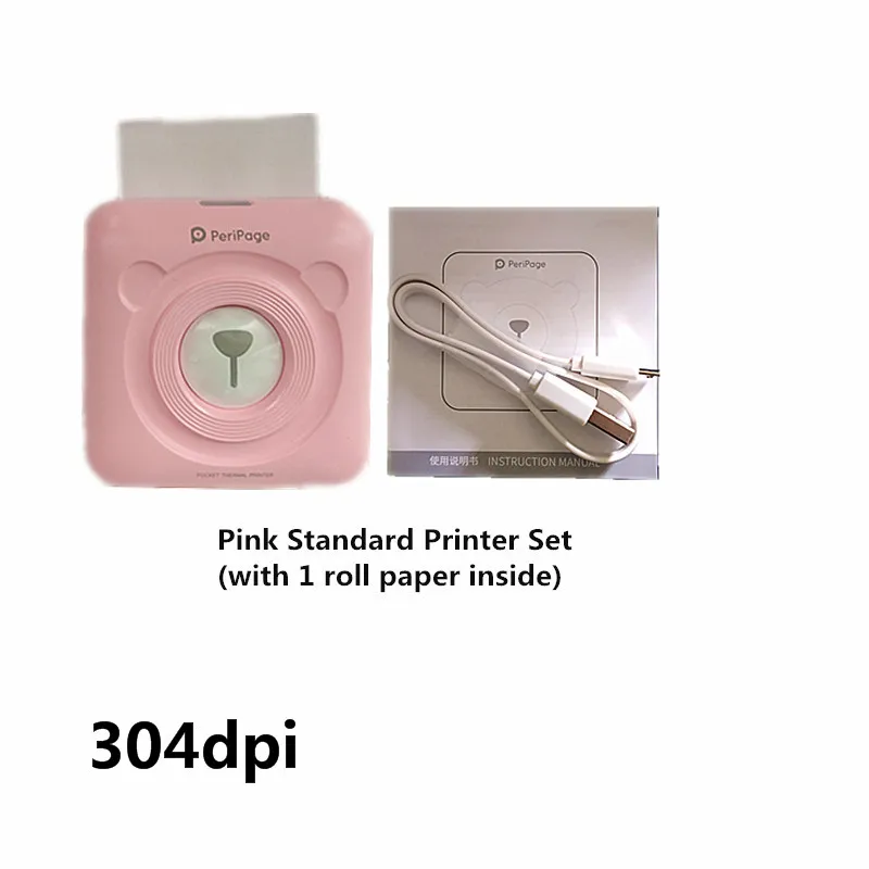 small photo printer 304dpi Bluetooth Portable Printer High Resolution A6 Peripage Mini Photo Printer Thermal Printers For Mobile Phone Android & IOS mini printer Printers