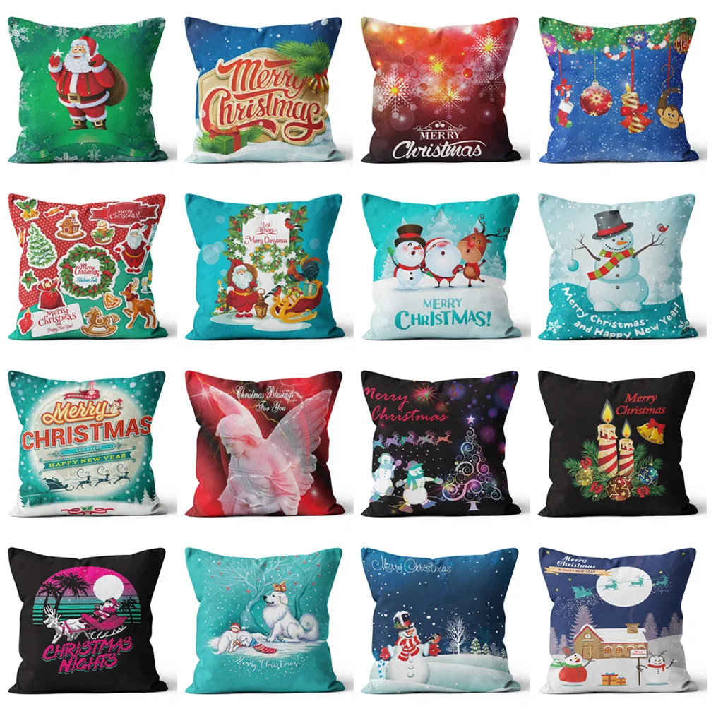 Рождественский подарок наволочки милый мультфильм Санта Клаус наволочка для