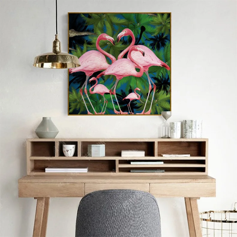 Toucan Cuckoo Parrot Flamingo Flower Nordic Posters And Prints Wall Art Canvas Painting Wall Pictures For Living Room Home Decor