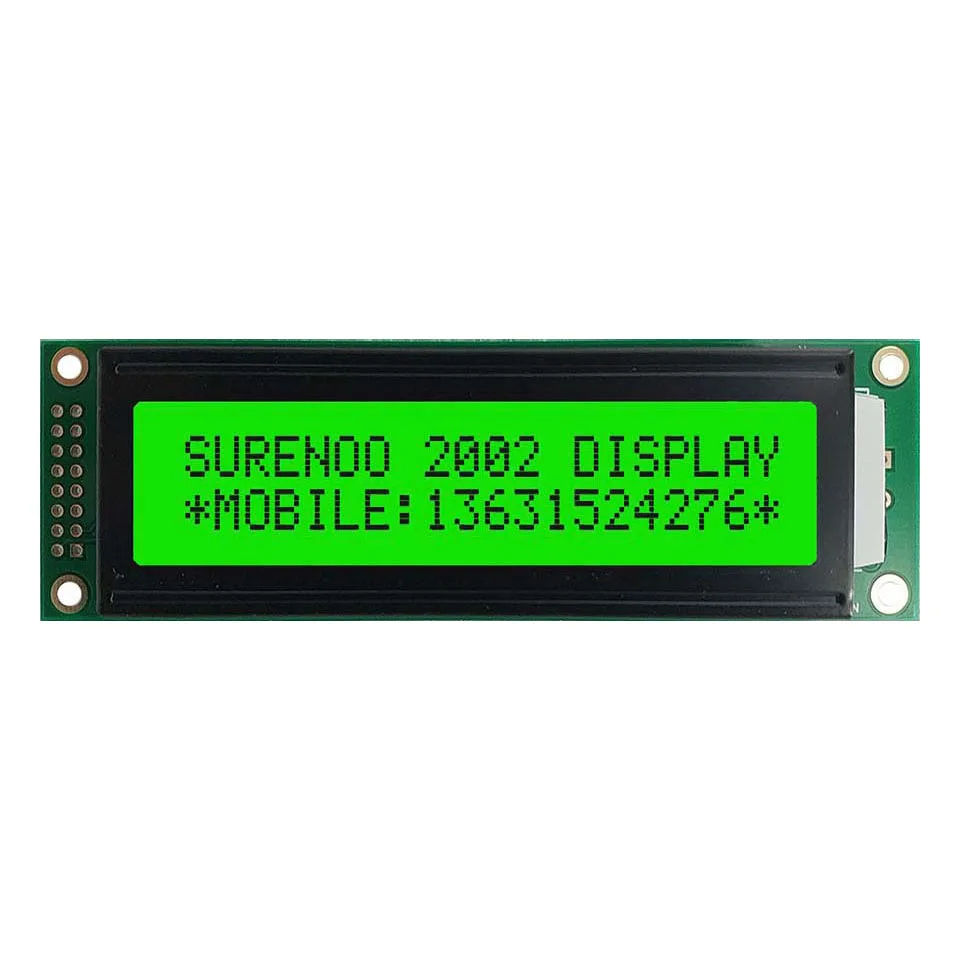 ЖК-дисплей 2USB USB 202 20X2 2002 персональный модуль lcd Экран дисплея Панель справочная информация: подходит ЖК-дисплей Smartie& AIDA64 для DIY(сделай сам - Цвет: Green Color