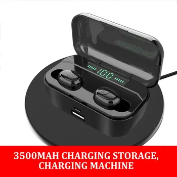 

3500mah G6S tws T1 Pro fone de ouvido bluetooth 5.0 Earphone Wireless Stereo Bass Earbuds headsets With Mic wireless Charging