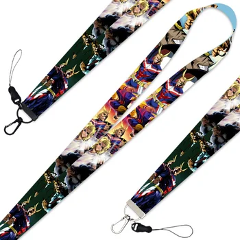 

Anime My Hero Academia Boku No Hiro Figure Cell Phone Neck Strap Lanyards Key Chain Cute ID Badge Key Rings Cosplay Accessories