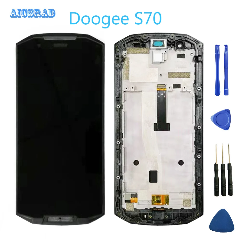 Для Doogee s70 lite ЖК-дисплей дисплей и сенсорный Экран с рамкой сборки идеально