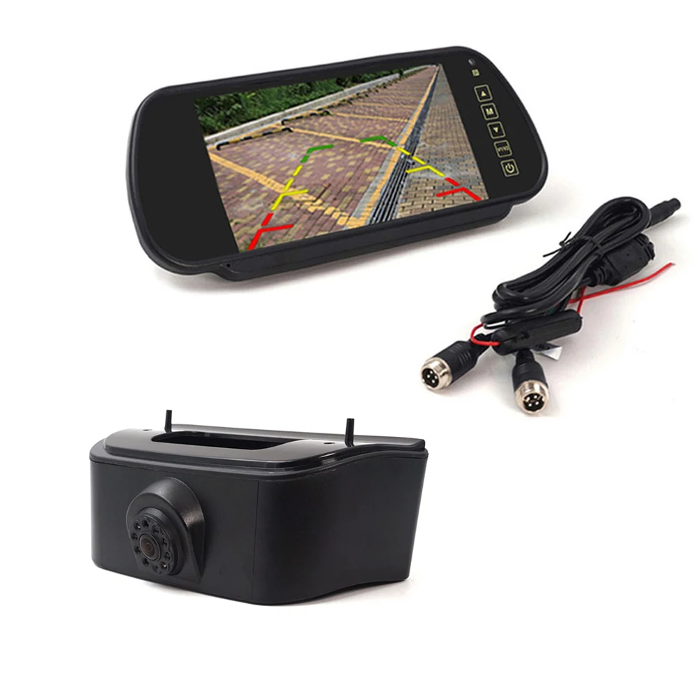 Car Brake Light Backup Camera For 2010- Nissan NV200 Rear View Reversing Camera with 7 Inch Rearview Mirror Monitor Optional