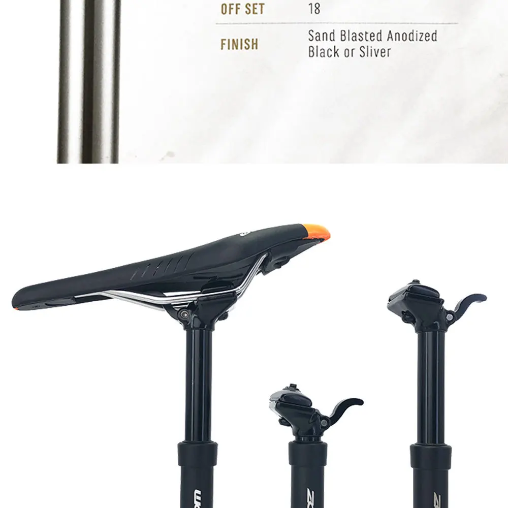 Tige De Selle Télescopique TRIFOX - Diamètres 30,9 Et 31,6 Mm, Longueur 440mm, Poids 800g