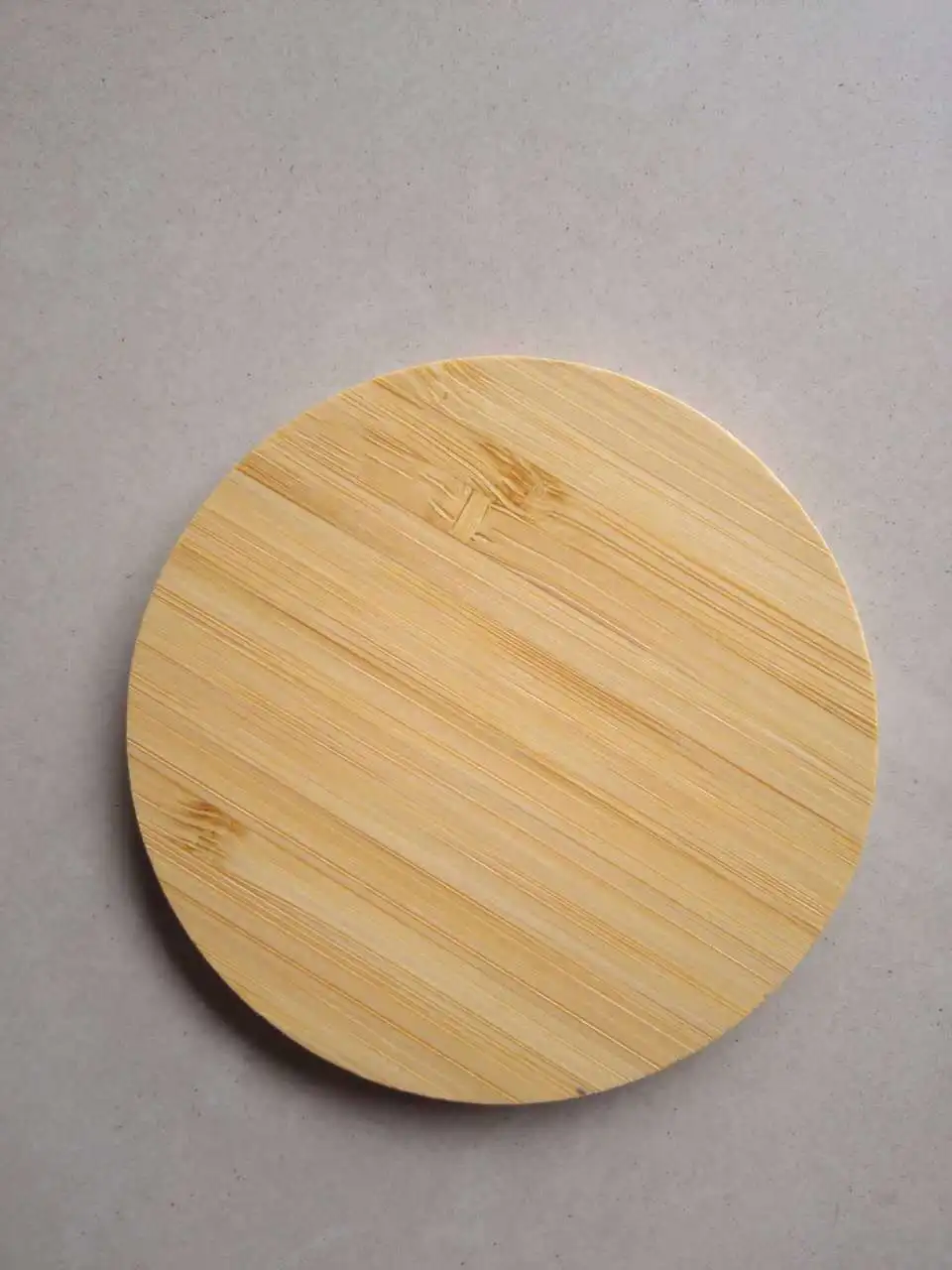 Round shape Портативное Qi Беспроводное зарядное устройство для зарядки тонкая деревянная подкладка для iPhone 11 8 Plus Xiaomi смартфон зарядное устройство для samsung S9 S8 S10 Plus - Тип штекера: Round shape