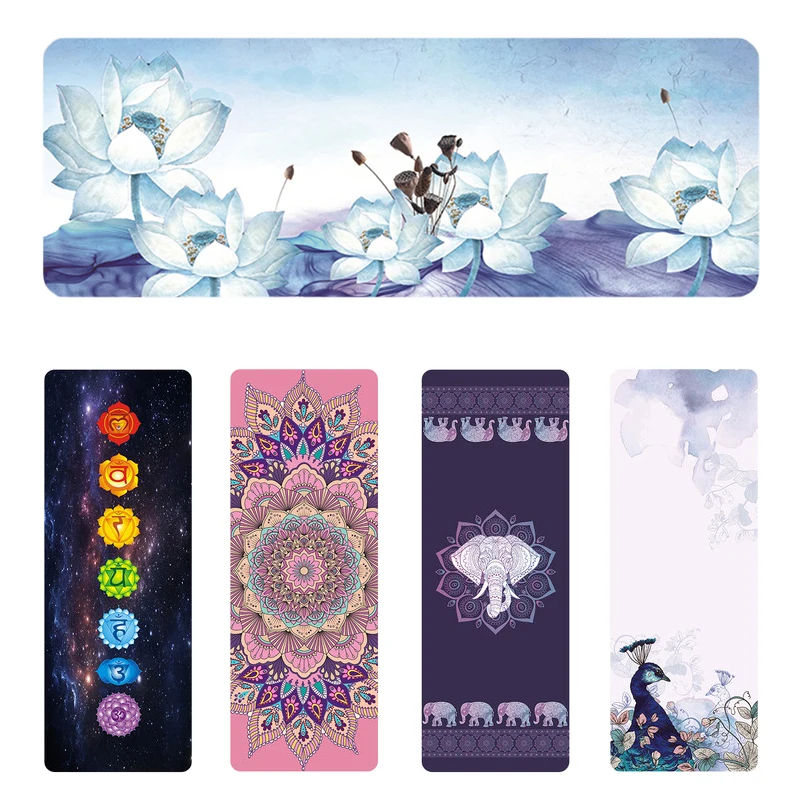 1.5mm Sweatabsorbent Suede Yoga Mat Gym Home Rubber Mat For Fitness