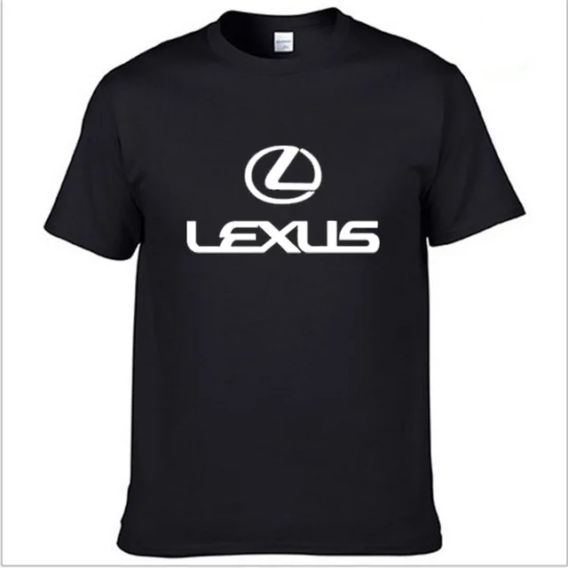 Мужская футболка с коротким рукавом и логотипом Lexus Car, летняя повседневная мужская однотонная хлопковая футболка, модная мужская одежда в стиле хип-хоп Харадзюку - Цвет: as picture