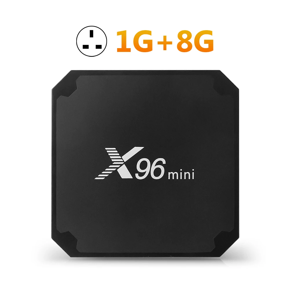 X96 Мини Android 7,1 ТВ приставка сетевая Приставка Смарт ТВ приставка S905W Четырехъядерный 4K 2G 16G RK3229 HD 3D 2,4G wifi 1 шт - Цвет: UK Plug