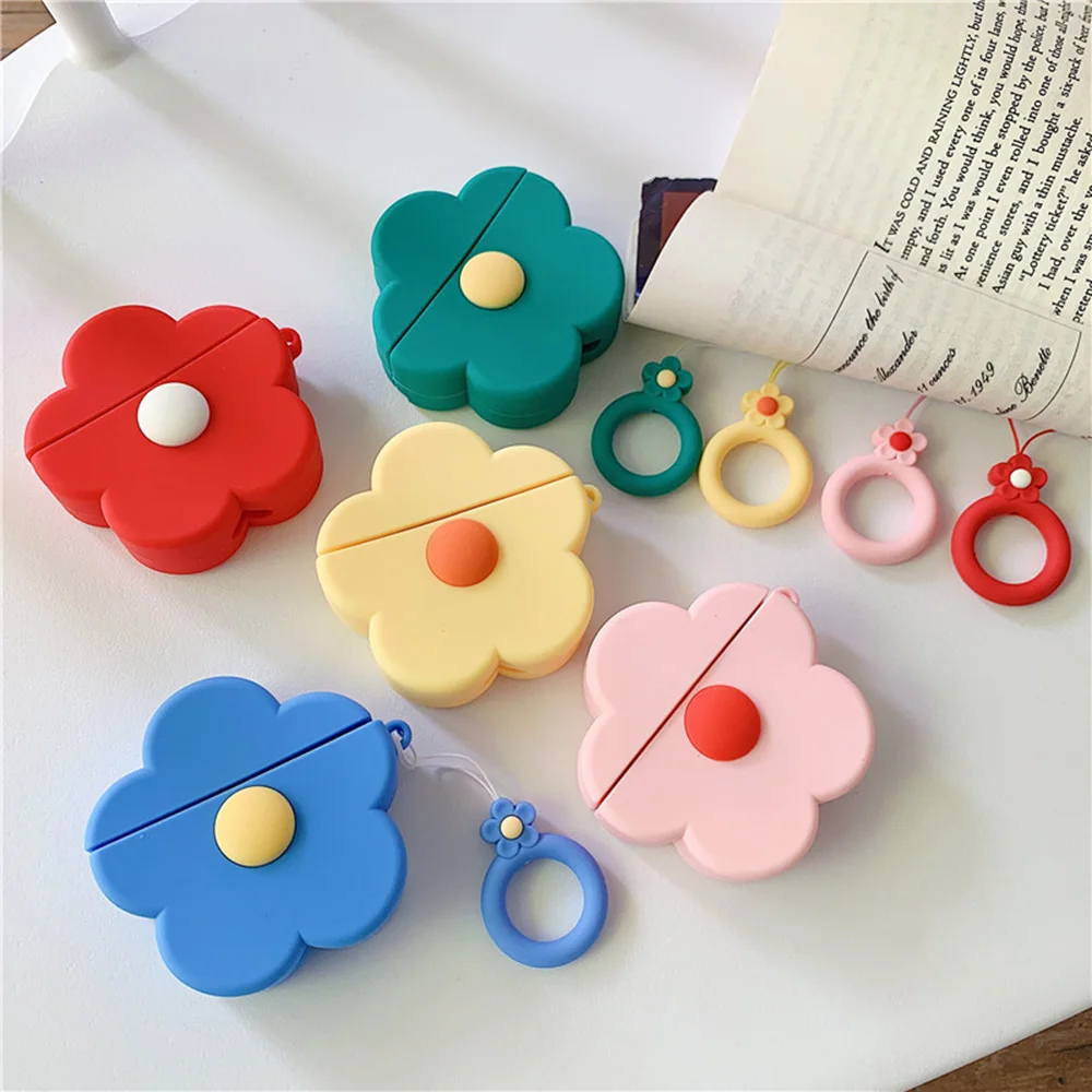 Для AirPods чехол с 3D милым рисунком Дамбо кактус камера наушники чехол s для Apple Airpods 2 забавные привидения аксессуары Защитная крышка