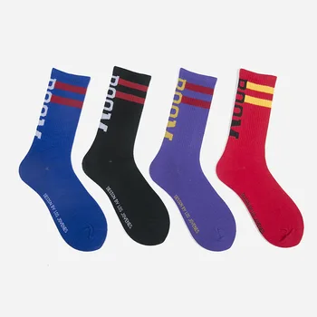 

Calcetines Mujer Girl Stripeed Hip Hop Cool Street Dance Skateboard Socks Black White Tube Socks Women Sokken Students Hosiery