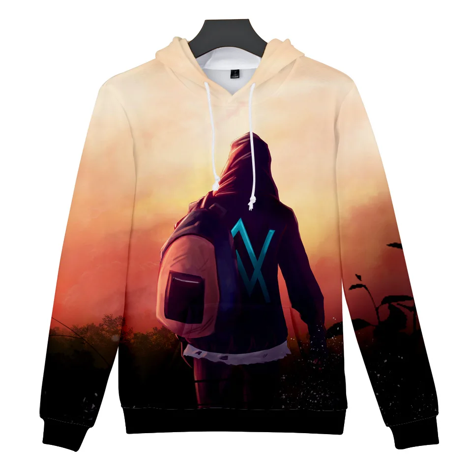 Трендовая Толстовка Alan Walker Allen Walker с 3D цифровой цветной печатью