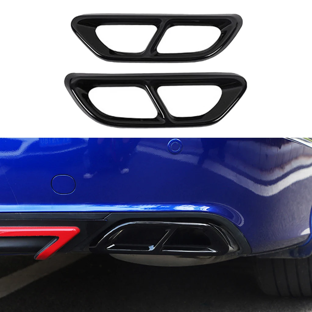 1 пара труб из нержавеющей стали выхлопные выходы задняя рамка Накладка для Honda