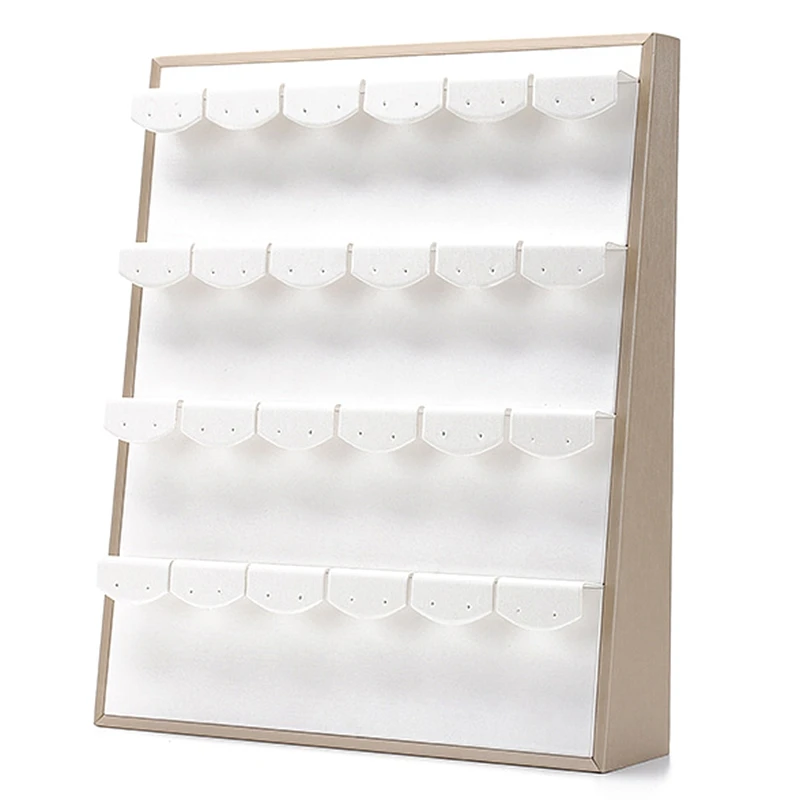 

TOP!-Jewelry Display Stand Pu Leather Stand Bracket Display Stand Jewelry Organization Display Hanging Jewelry Storage Box Stud