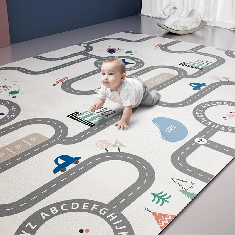 

Developing Mat for Children Thick Foldable Crawling Pad XPE Game Baby Play Mat Toys Double Side Carpet Puzzle Game Pad Kids Rug