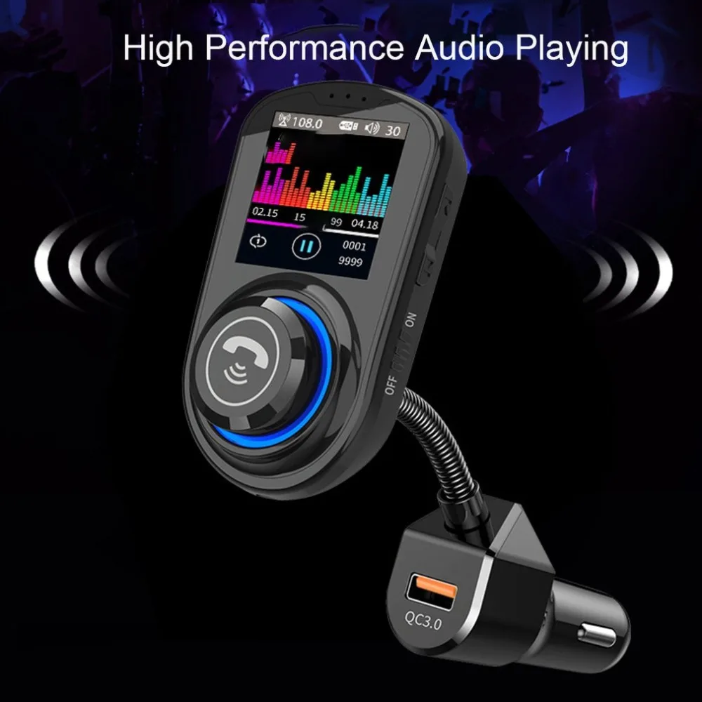 G45 цветной экран автомобиля беспроводной Mp3 автомобиля Mp3 1,8 дюймов цветной экран Hd Mp3 автомобиля Hands-Free Qc3.0 Быстрая зарядка