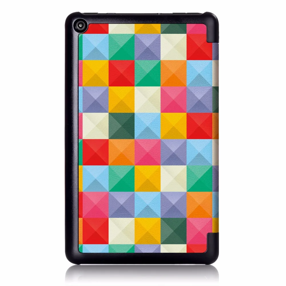 Чехол для Amazon New Fire 7 чехол с принтом PU кожаный чехол-подставка для Amazon Fire 7 9th generation чехол Funda+ стилус