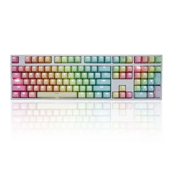 

1 Set Replaceable PBT Keycaps 87 104 108 Transparent Lettering Keys Double Shot