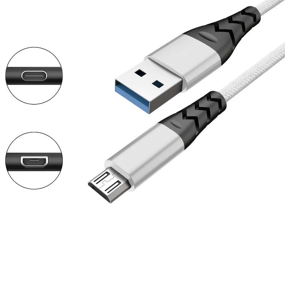 Micro USB рыбий хвост Плетеный прочный кабель для быстрой зарядки данных для huawei P6 P7 P8 P8lite другие Micro USB устройства