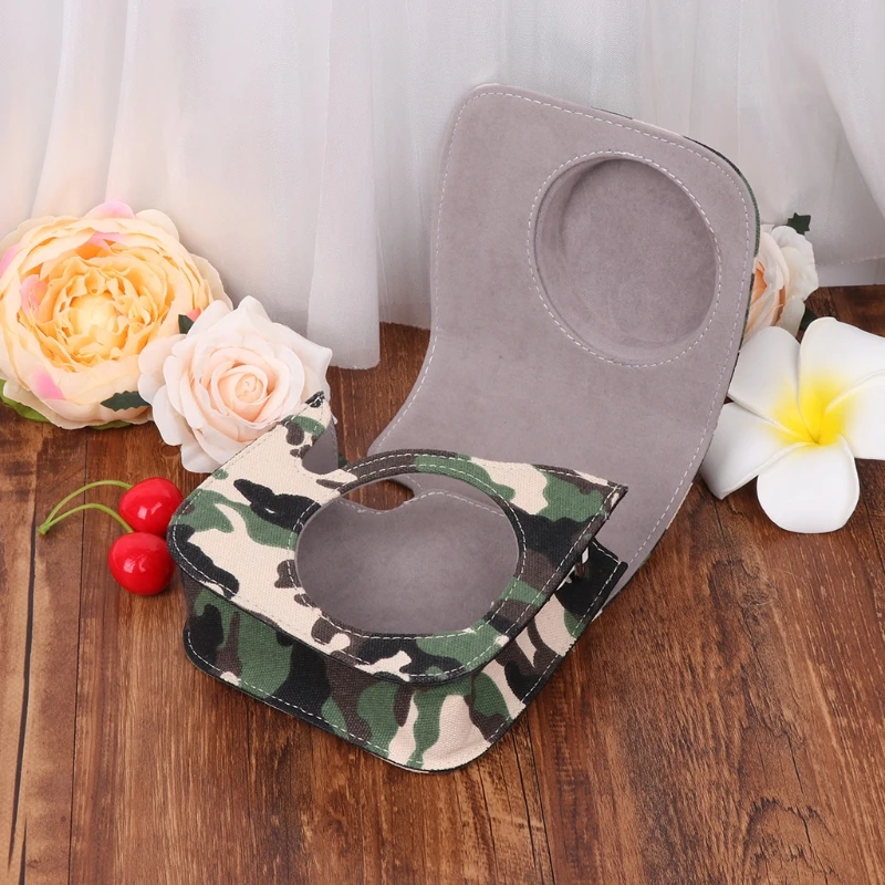 BGEKTOTH Instax Mini 8/9 Camera Bags Vintage Camouflage Leather Cover Strap For Fujifilm