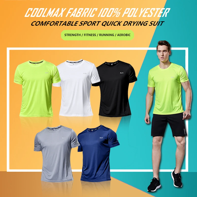 

Running Shirt Dry Fit Gym Shirt Men Quick Dry Ropa Deportiva Hombre Gym Sport Shirt Sportswear Men 's Fitness Basketball Jersey