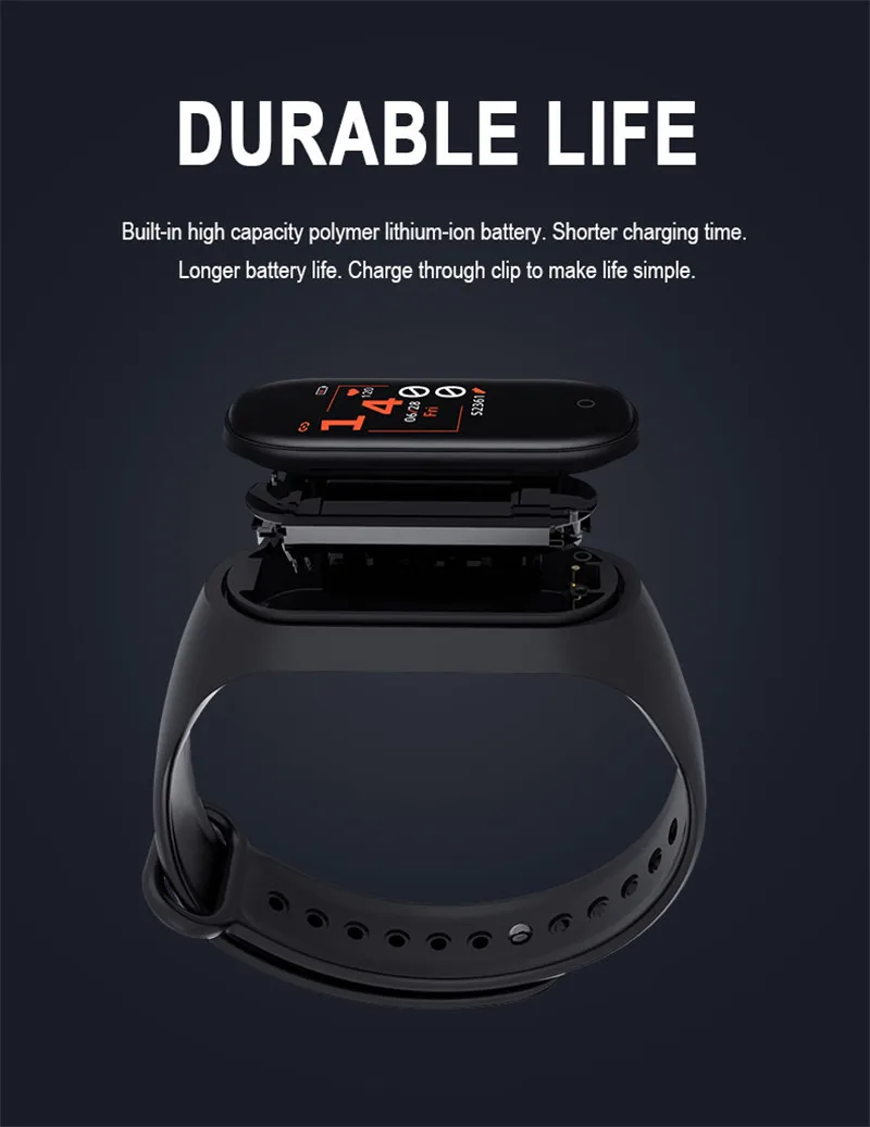 Глобальная Версия смарт-браслет M4 Wearfit новейший Bluetooth 4,0 спортивный ремешок совместим с iOS Android