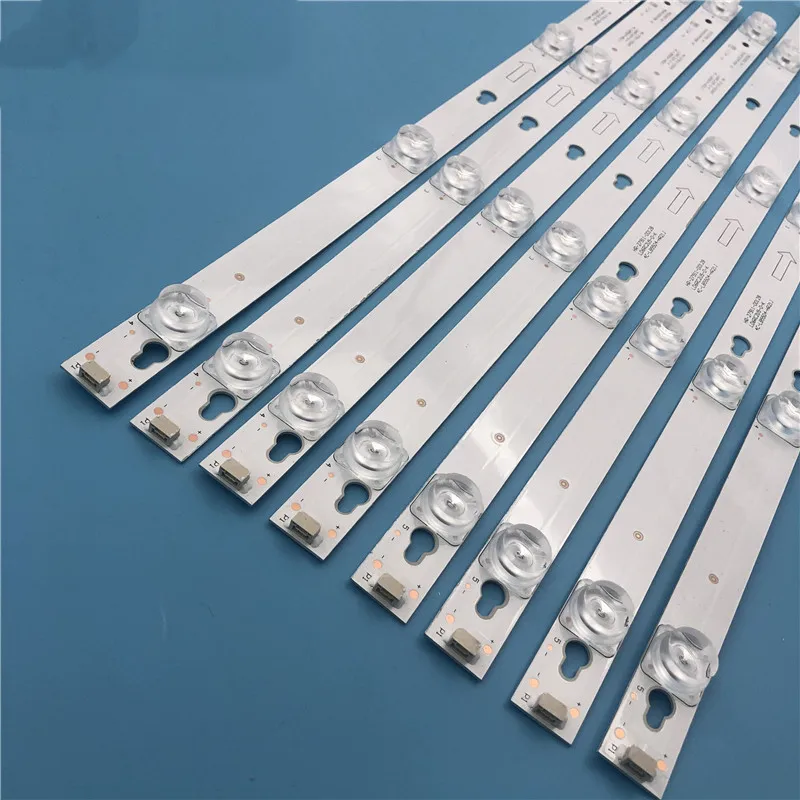 New 5set=40pcs LED Backlight strip for L55P2-UDN TOT-55D2900 JL.D55051330-004ES-M JL.D55041330-004ES-M B55A658U 55U6700C 55D2900