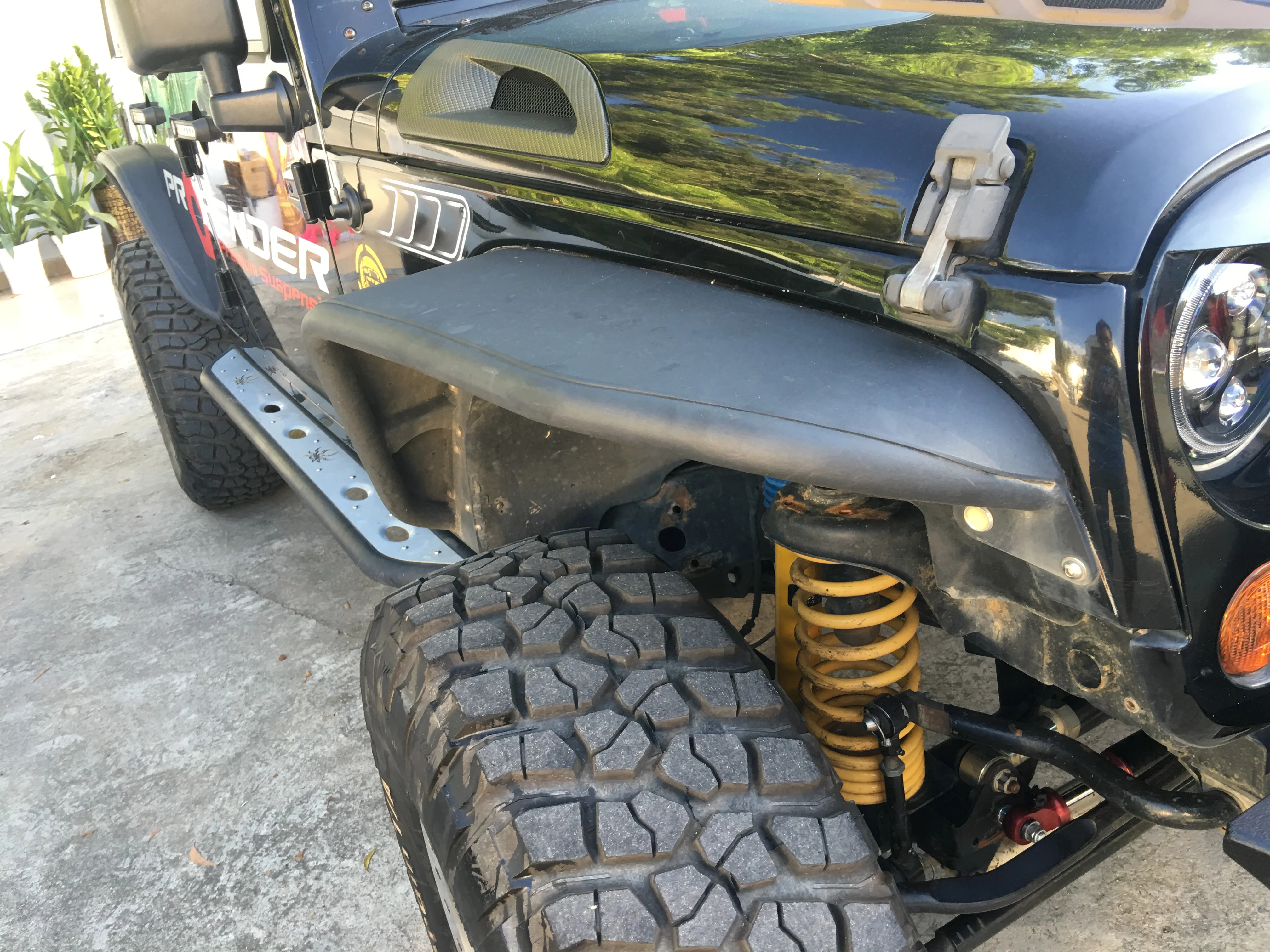 Poison Spider fender flares front rear For Jeep for wrangler JK 2007