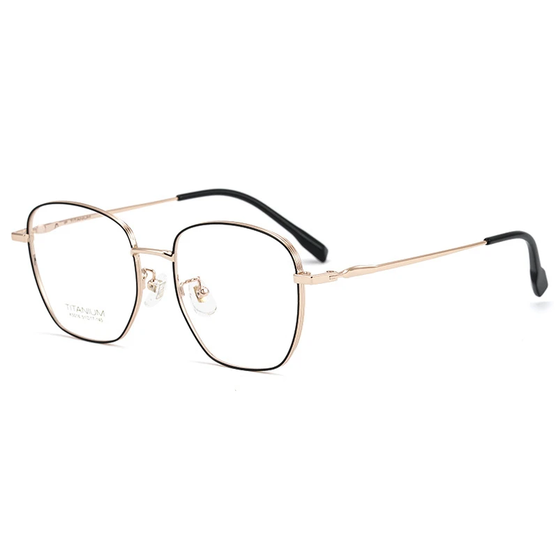 YIMARUILI Two-tone Spectacle Frame Men Ultra Light Pure Titanium