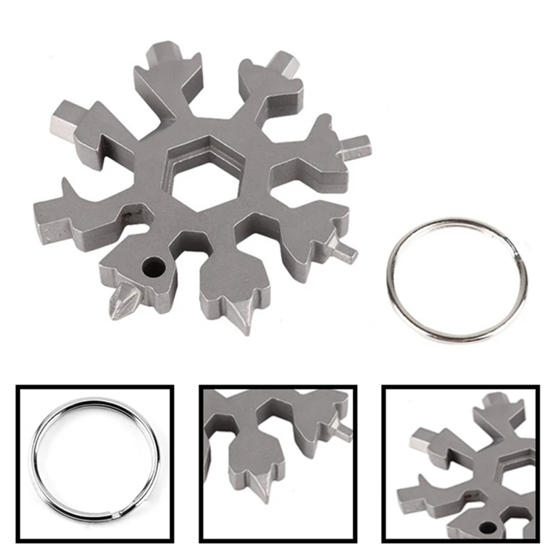 Stainless Steel Snowflake Multi Tool Card