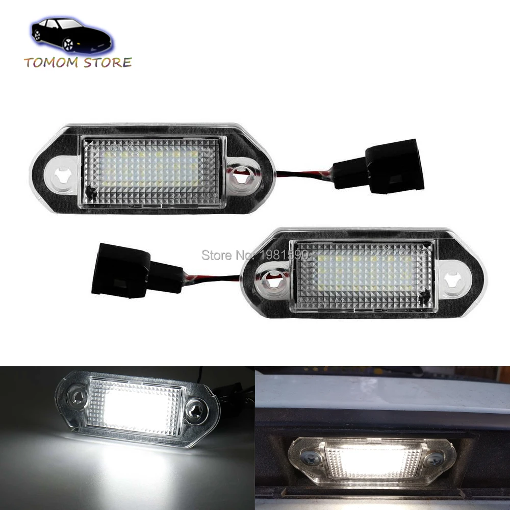 

2pcs car white LED rear license plate lights white for Golf III Variant Vento Jetta 3 auto accessory