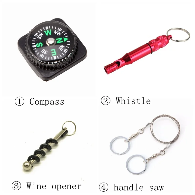 Outdoor Survival Tools SOS Emergency Survival kit Multi Tool Camping Gear And Equipment Hiking Accessories Tourism Equipment 4