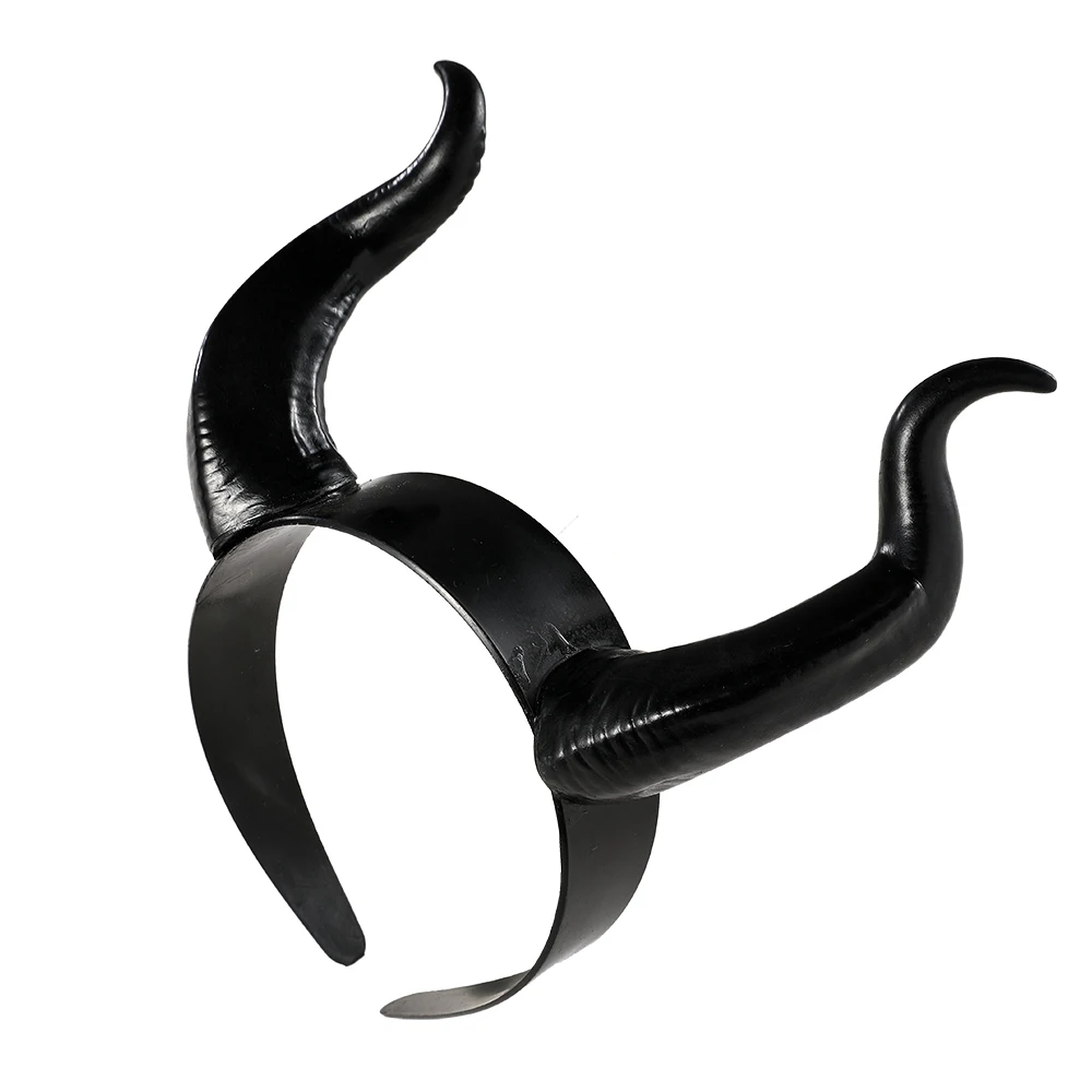 Black Demon Horns Headband for Halloween Cosplay (Unofficial/Generic Design)