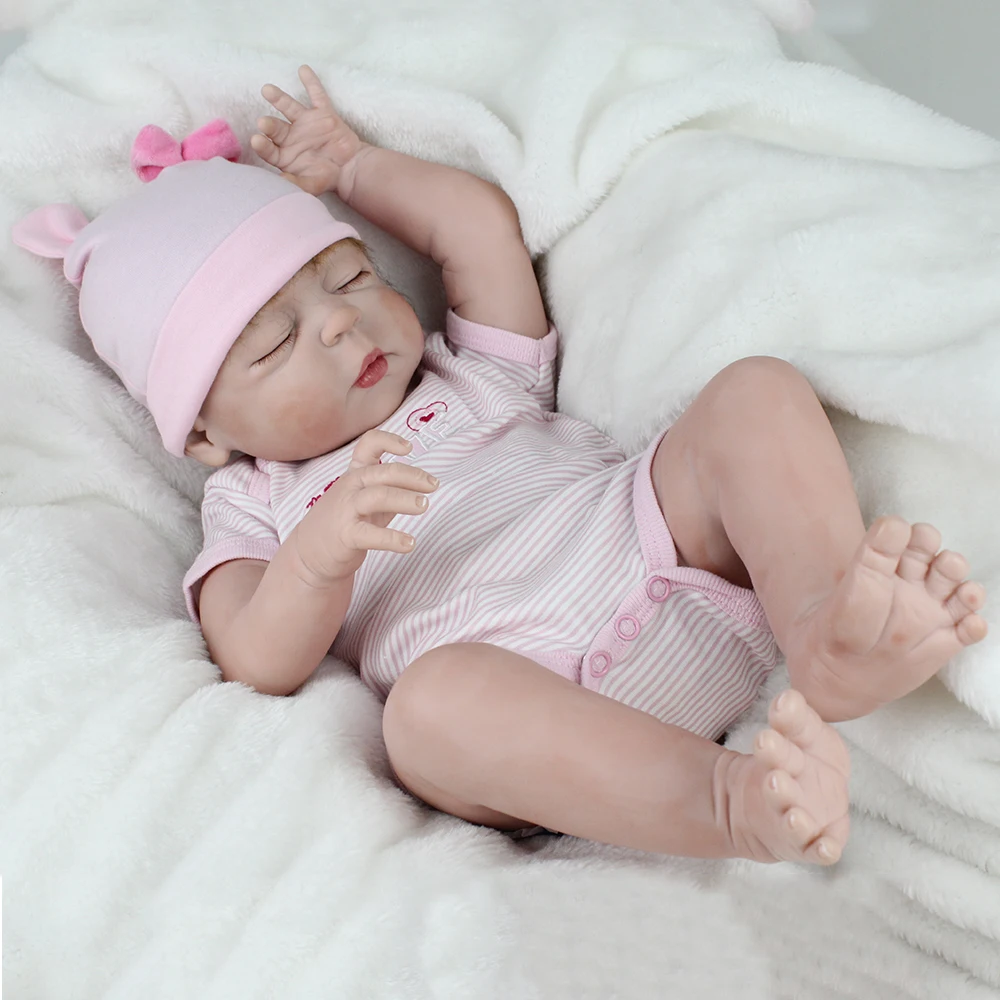 Кукла новорожденная NPKDOLL силиконовая кукла реборн на все тело игрушка подарок