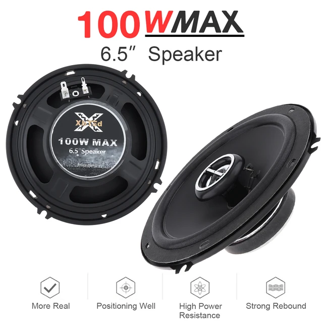 2pcs 6 5 Inch 100W Car Coaxial Speaker 