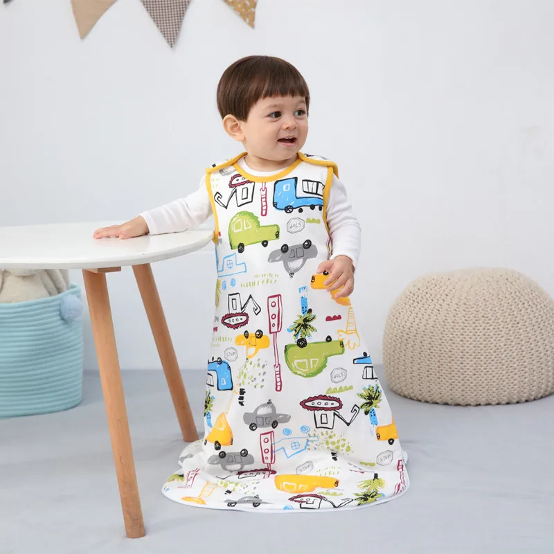 

Baby newborn sleeveless baby boys & girls sleeping bags soft kids Autumn and winterwarm sleeping bag long zipper