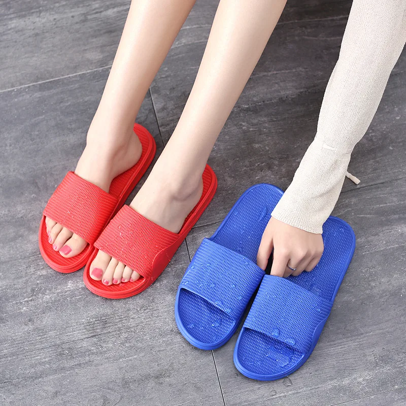 

2019 New Style Solid Color Anti-slip Eva Single-strap Slipper Lightweight Couples Fashion Home Slipper Men And Women Bathroom Dr